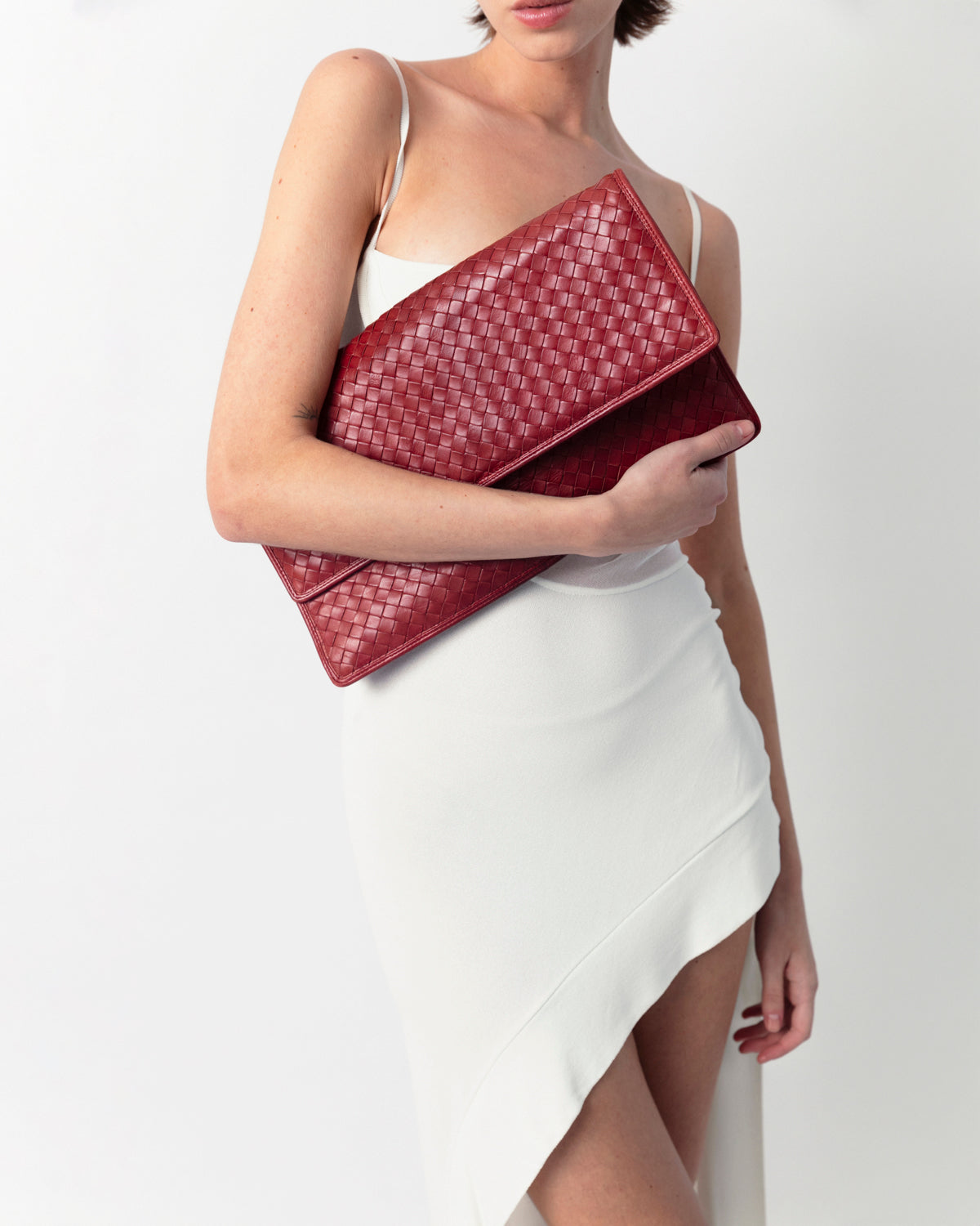 Bottega Veneta - Burgundy Clutch