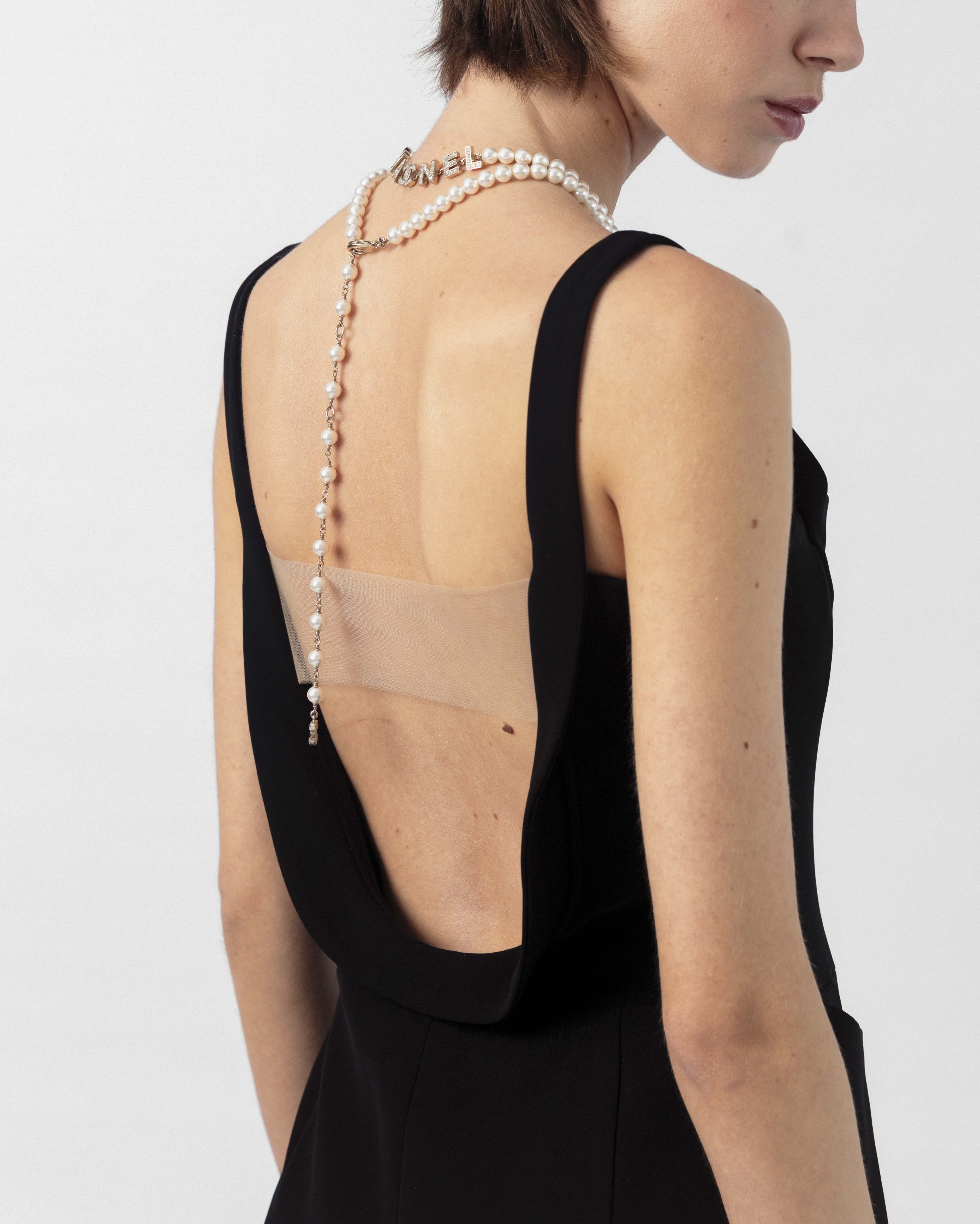 Chanel - Pearl Letters Necklace
