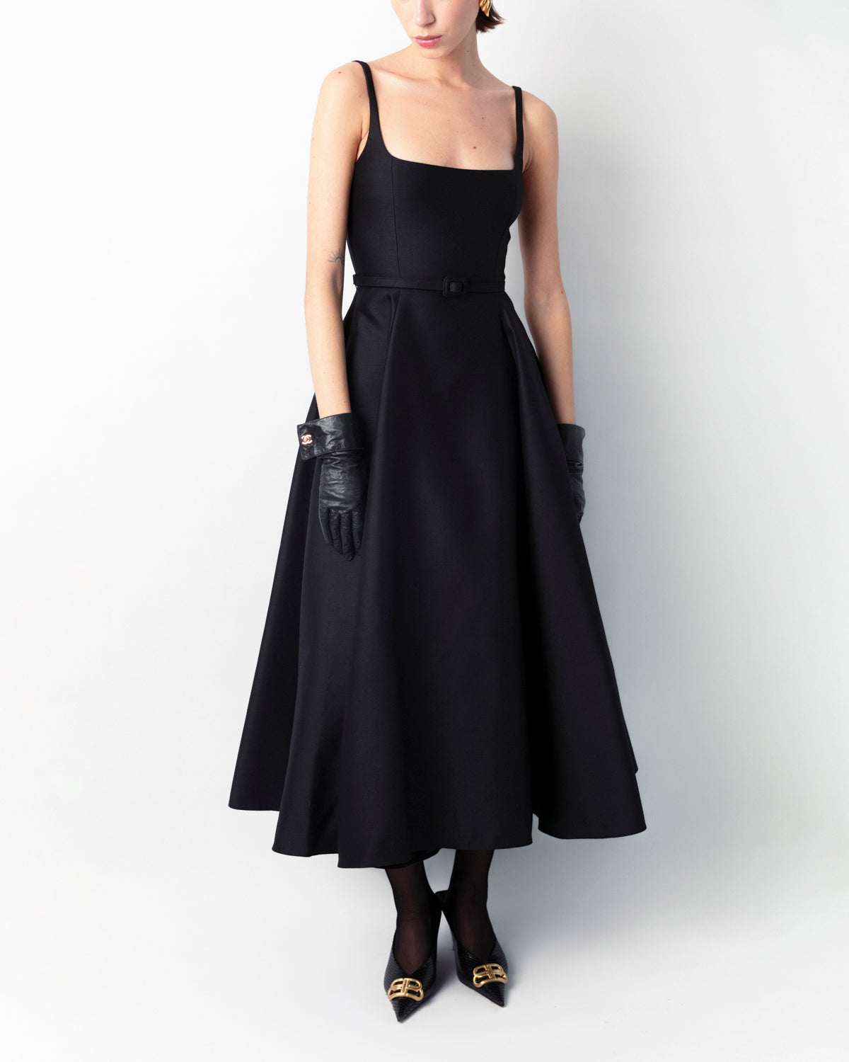 Christian Dior - Black Midi Dress